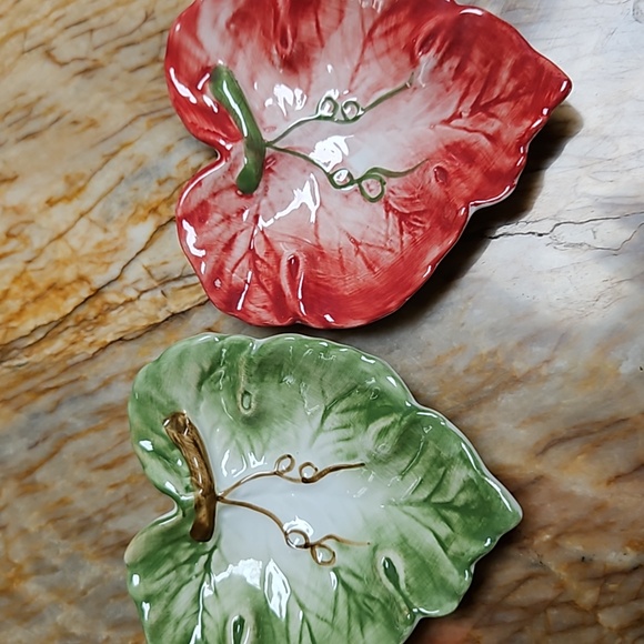 Grape leaf small dish ring Trinket vanity - Picture 3 of 3